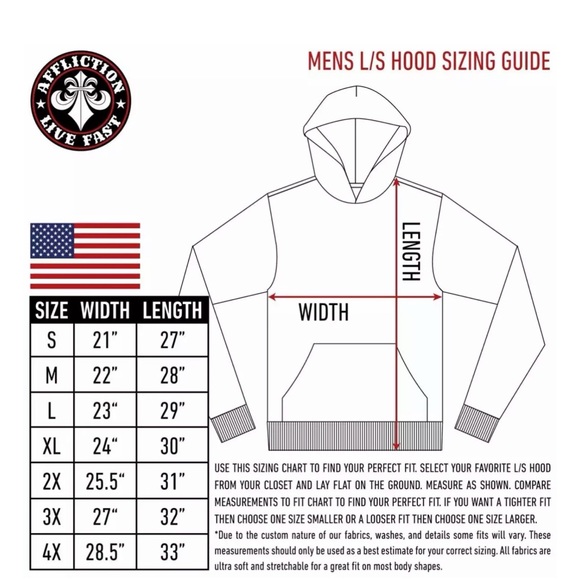 Rebel Saint by Affliction Men's Hoodie Reaper Heavyweight Premium Quality Hood - Picture 12 of 12